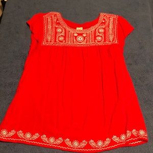 Faded Glory Top - Brilliant Red - Women’s L (12-14)